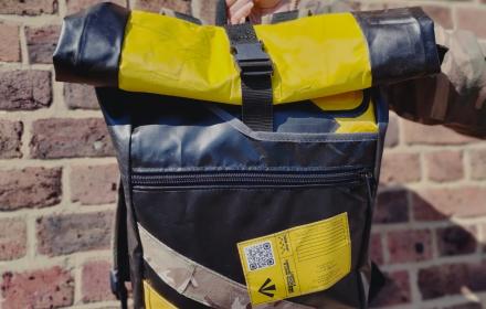 yellow and black bag with camo strap and 香港六合彩官网 and Oarsome chance feature